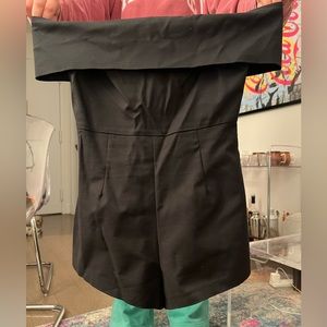 Black off the shoulder romper size small